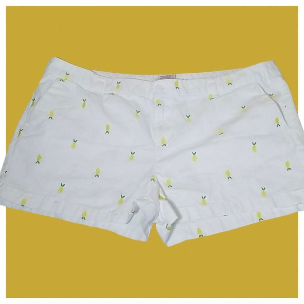 šāMeronaāEmbroideredĀ Lemonā Summer Fruits Shorts - Picture 2 of 6